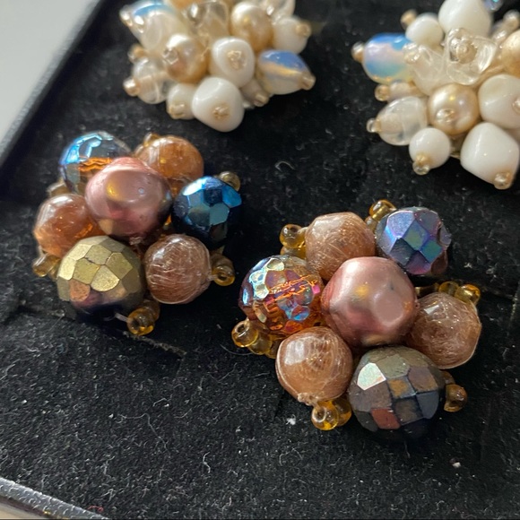 Lot Of Vintage Clip On Earrings 9 Pairs - Picture 6 of 15